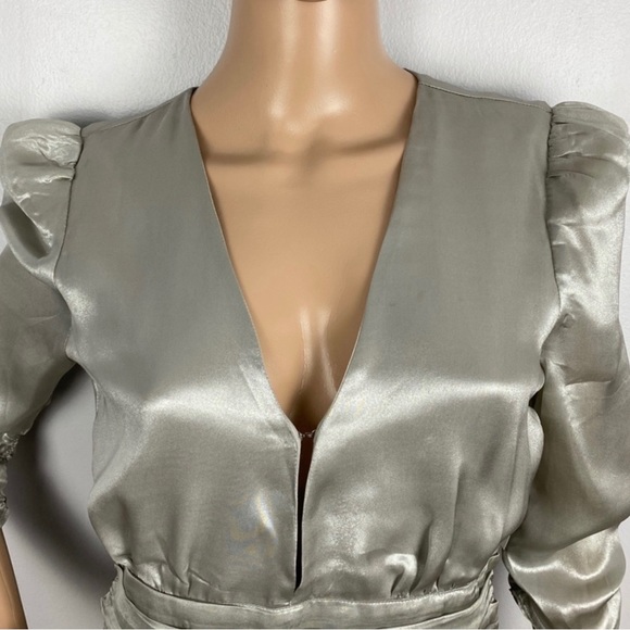 NEW SAYLOR REVOLVE SILVER MINI DRESS - Picture 3 of 9